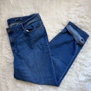 J. Jill Blue Boyfriend Straight Leg Ankle Denim Jeans